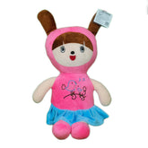 Play Hour Coco Rag Doll Plush Soft Toy Wearing Pink Frock for Ages 3 Years and Up, 45cm